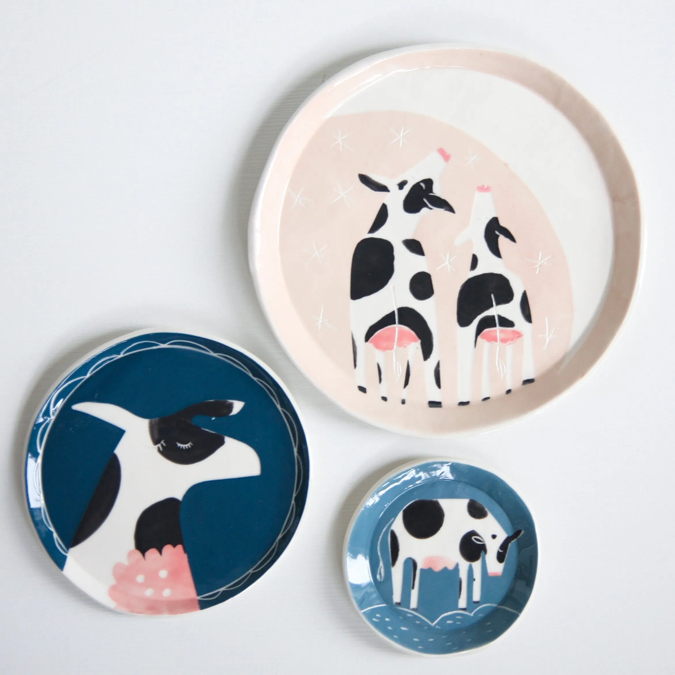 The Grazing Cow, tiny plate