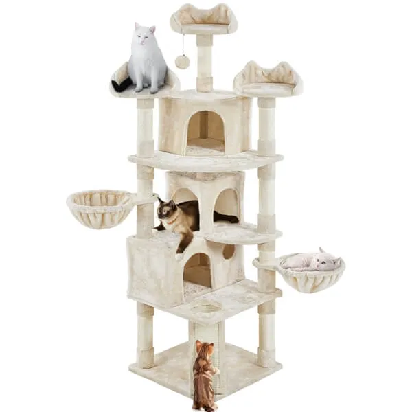 Yaheetech 76.5-inch Large Cat Tree