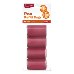 Yours Droolly Poo Red 60 Refill Bags